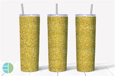 gold glitter sublimation tumbler